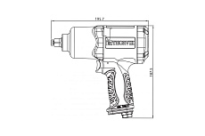 Пневматический ударный гайковерт Thorvik AIW1268 1/2&quot;DR 52198