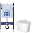 Подвесной унитаз SET Aquatek Ника с инсталляцией