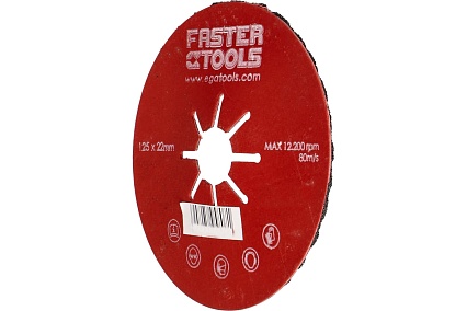 Диск шлифовальный гофрированный 125 мм, P40 Faster Tools 5806