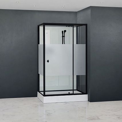 Душевая кабина RGW AN-207B 80x120 черный профиль