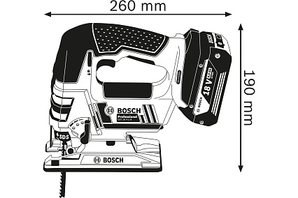 Аккумуляторный лобзик Bosch GST 18 V-LI B 0615990M43
