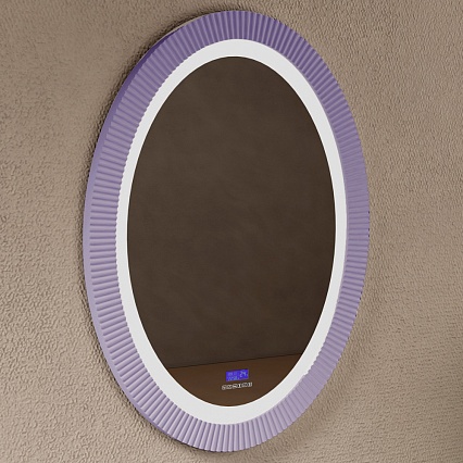 Зеркало Abber Stein 60 см с подсветкой, фиолетовый AS6601Violett