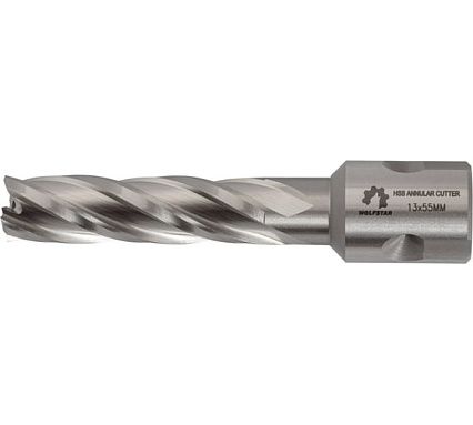 Сверло корончатое по металлу Р6М5/М2 13x55 мм WOLFSTAR cw00079