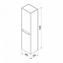 Шкаф пенал Iddis Edifice 40 см белый