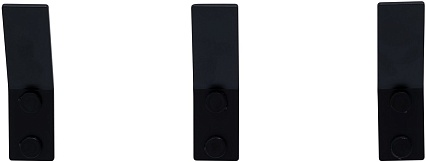 Крючок Aquanet Магнум 3 шт. черный матовый 00336615