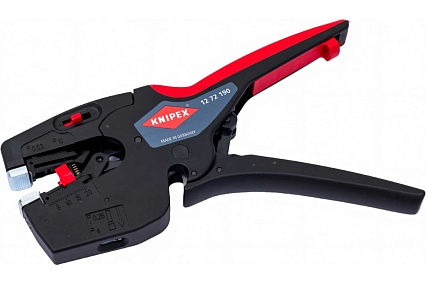 Автоматический стриппер Knipex NexStrip 3-в-1, O 0.03-10 мм AWG 32-8, рез до 10 мм, обжим: квадрат, 0.25-4 мм, 2x2.5 мм, 190 мм KN-1272190