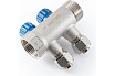 Коллектор с регулировочными вентилями PROFACTOR в/н 1" х 2 вых 16 цанга PF MVP 269.2C