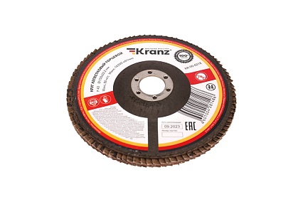 Круг лепестковый торцевой P40, 150x22.2 мм Kranz KR-90-0018