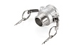 Камлок тип B TITAN LOCK серия EcoLine розетка, наружая резьба BSP 1 1/4, AISI304, TL125BSS-EL