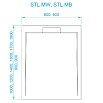 Поддон для душа RGW STL MB 80x180 52212818-14, черный мрамор