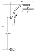 Душевая стойка Jacob Delafon Talan E11717RU-CP термостат