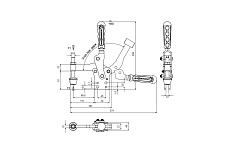 Прижим механический вертикальный KUKAMET 242-6-S