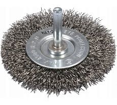 Щетка дисковая 75 мм, гофрированная проволока INOX Yato YT-47568