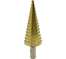 Сверло ступенчатое (4-30 мм; HSS; шаг 2 мм) Чеглок 17-01-430