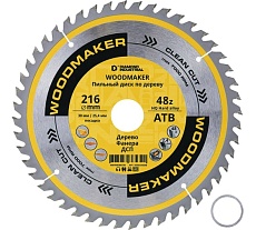 Диск пильный WoodMaker 216x30/25.4 мм Z48 Diamond Industrial DIDD216Z48
