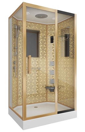Душевая кабина Niagara Luxe NGL-7711G 120x90 R, золото