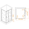 Душевой уголок RGW Passage PA-245B 100x90 прозрачное, черный 410824590-14