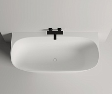 Ванна из литьевого мрамора Salini Sofia Wall S-Sense 102512G 170x80, белый глянцевый