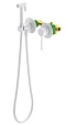 Смеситель Timo Saona 2339/16SM с гигиеническим душем, белый матовый