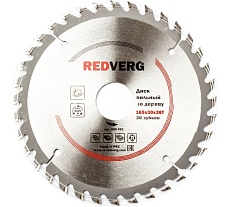 Диск пильный по дереву твердосплавный (165х30/20 мм; 36 зубьев) Redverg 6621214