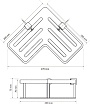 Полка Bemeta Cytro 146208092 27 см угловая