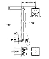 Душевая стойка Grohe Euphoria Cube 230 23147001