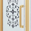 Душевой уголок Ambassador Royal 120x80 18015310-L прозрачный с рисунком, золото