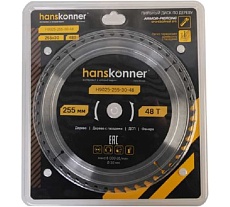 Пильный диск по дереву ArmorPiercing 250x30мм, 48 зубьев, Hanskonner H9025-255-30-48