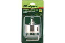 Сверло по керамической плитке и стеклу 55х55 мм Сибртех 72723