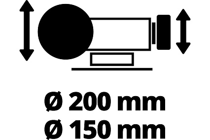 Точильный станок Einhell TC-WD 200/150, 250Вт, 2950/134об/мин 4417242