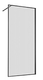 Душевая перегородка Vincea Волк-Ин (Walk-In) VSW-1HP120FLGM 120x200 вороненая сталь, рифленое