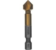 Зенковка конусная под М5, HSS, по металлу, цилиндрический хвостовик Denzel 72305