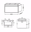 Тумба с раковиной Jacob Delafon Terrace 80 см