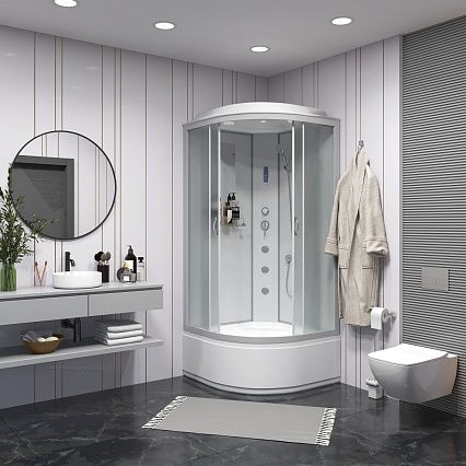 Душевая кабина Niagara NG 2307-14F 80x80 стекло матовое, пульт управления, гидромассаж Душевая кабина Niagara NG 2307-14F 80x80 стекло матовое, пульт управления, гидромассаж
