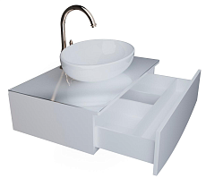 Мебель для ванной 1MarKa Nega 80 см, белый