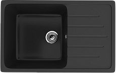 Кухонная мойка Ulgran Classic U-400-344 75 см ультра-черный