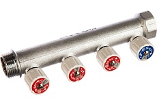 Сантехнический коллектор 1"х3/4"х4 Te-Sa 203TG50-065-04