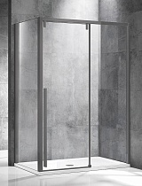 Душевой уголок Vincea Lugano VSR-1L9013CLGM-1 130x90 вороненая сталь, прозрачный