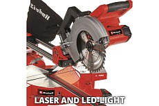 Торцовочная аккумуляторная пила с протяжкой Einhell PXC TE-SM 36/210 Li-Solo 4300880