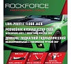 Подкатной гидравлический низкопрофильный домкрат Rockforce с поворотной ручкой, 3 т RF-TR8204(60283)