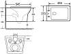 Чаша для унитаза Aquanet Rimless Cube-C CL-12248B