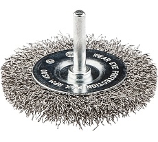 Щетка проволочная дисковая (75 мм; INOX; хвостовик 6.25 мм) Graphite 57H602