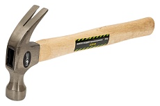 Молоток-гвоздодер Pobedit деревянная рукоятка, 450 гр. 2533145