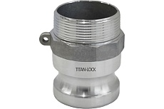 Алюминиевый камлок TITAN LOCK типа F серия EcoLine, ниппель наруж. резьба BSP 1 1/4&quot; TL125FAL-EL