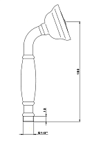 Душевая лейка Nicolazzi Doccia C7104MBZ бронза