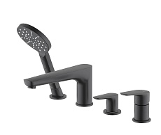 Смеситель на борт ванны Aquatek Бетта AQ1148MB черный матовый