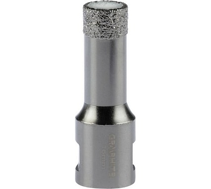 Коронка алмазная вакуумная пайка 16 мм, M14 Graphite 55H304