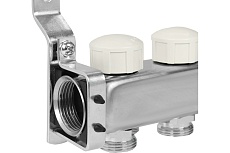 Коллекторная группа из нержавеющей стали ColSys 805 12 выходов, с отсечными и термостатическими клапанами 180522512