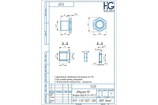 Штуцер для врезки в бочку 1/2&quot; ВР х 3/4&quot; НР HG 1896219