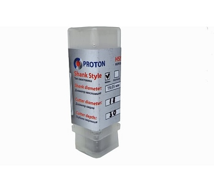 Сверло корончатое PROTON d43мм (h=50) HSS УТ-00000159